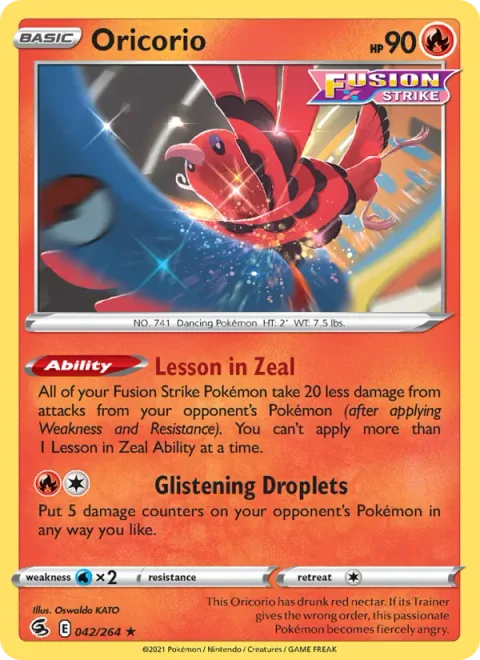 Oricorio [Lesson in Zeal | Glistening Droplets]