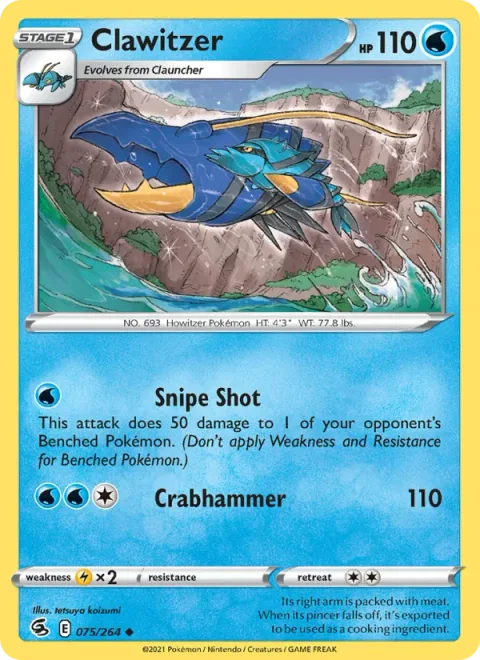 Clawitzer [Snipe Shot | Crabhammer]