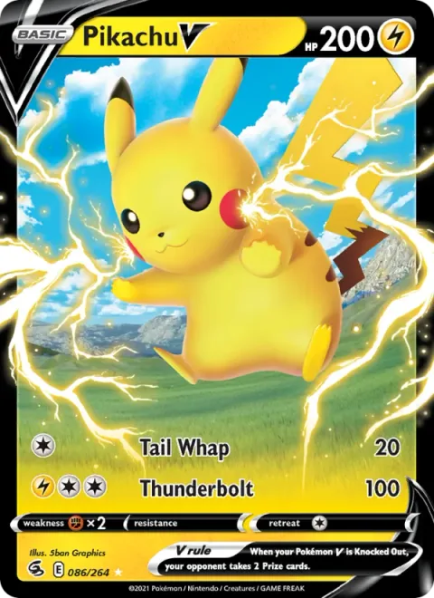 Pikachu V [Tail Whap | Thunderbolt]