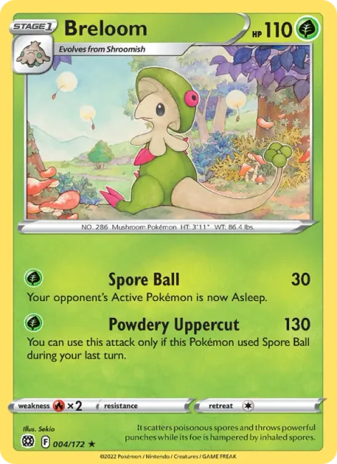 Breloom [Spore Ball | Powdery Uppercut]