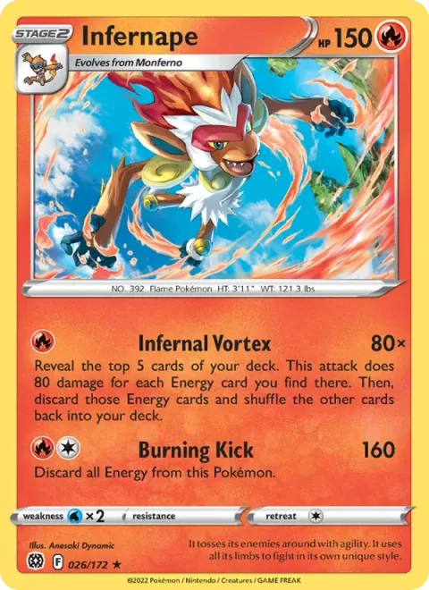 Infernape [Infernal Vortex | Burning Kick]