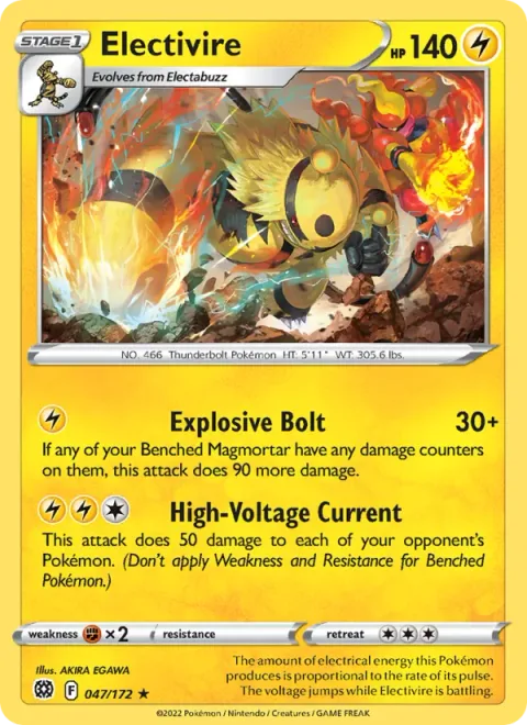 Electivire [Explosive Bolt | High-Voltage Current]