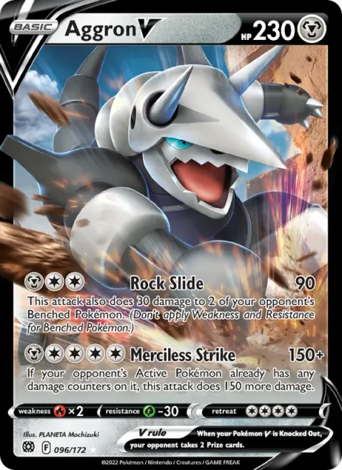 Aggron V [Rock Slide | Merciless Strike]