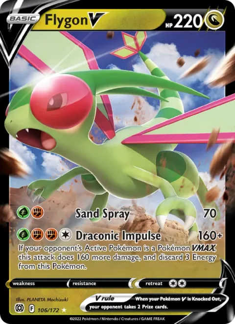 Flygon V [Sand Spray | Draconic Impulse]
