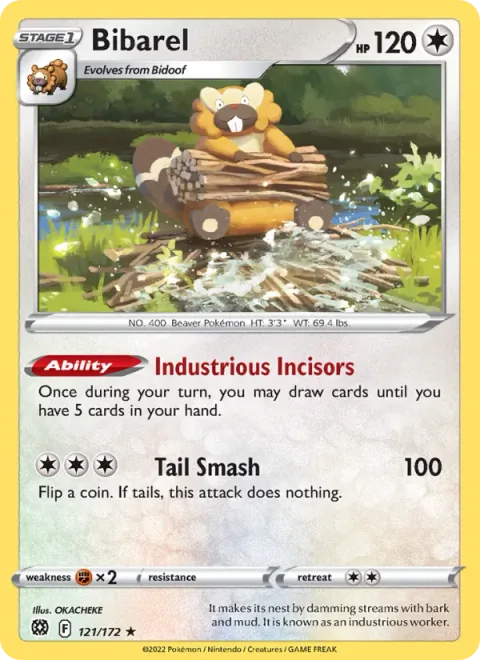 Bibarel [Industrious Incisors | Tail Smash]