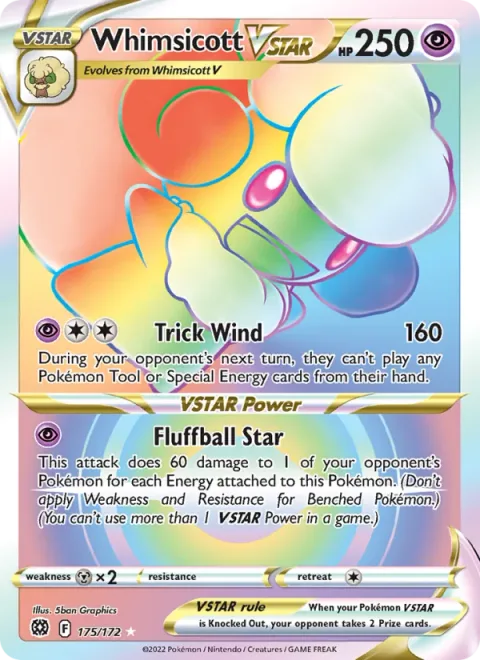 Whimsicott VSTAR [Trick Wind | Fluffball Star]