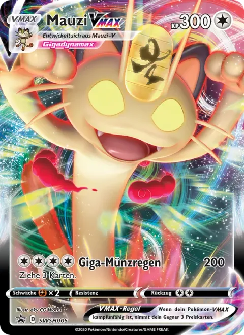 Meowth VMAX [G-Max Gold Rush]