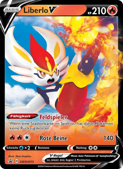 Cinderace V [Field Runner | Crimson Legs]