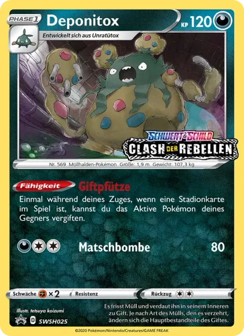 Garbodor [Poisonous Puddle | Sludge Bomb]