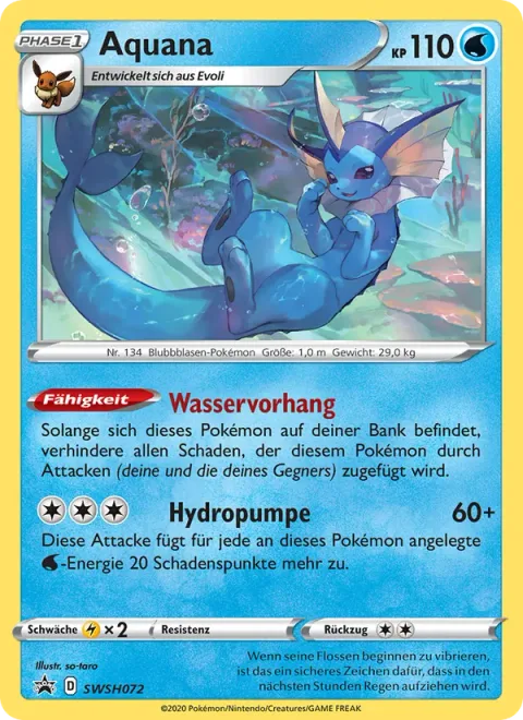 Vaporeon [Watery Shroud | Hydro Pump]