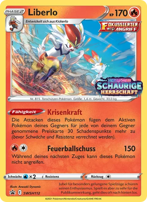 Cinderace [Crisis Power | Fireball Shot]