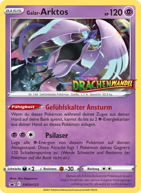 Galarian Articuno [Cruel Charge | Psylaser]