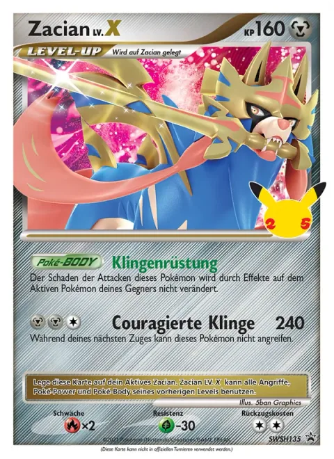 Zacian LV.X [Bladed Armament | Brave Blade]