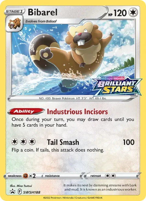 Bibarel [Industrious Incisors | Tail Smash]