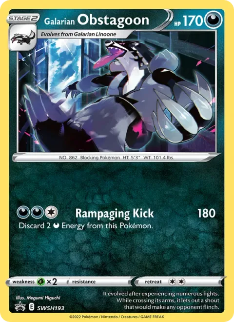 Galarian Obstagoon [Rampaging Kick]