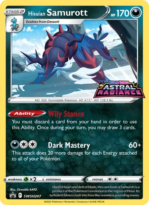 Hisuian Samurott [Wily Stance | Dark Mastery]