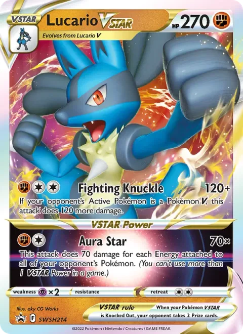 Lucario VSTAR [Fighting Knuckle | Aura Star]