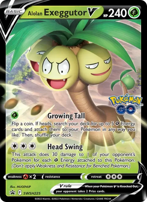 Alolan Exeggutor V [Growing Tall | Head Swing]