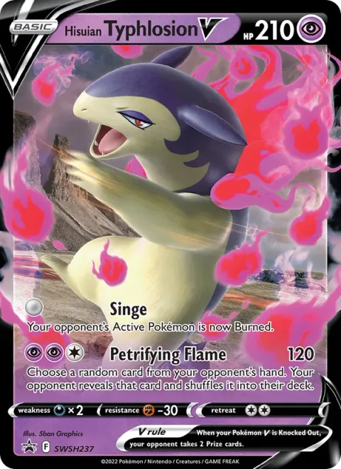 Hisuian Typhlosion V [Singe | Petrifying Flame]