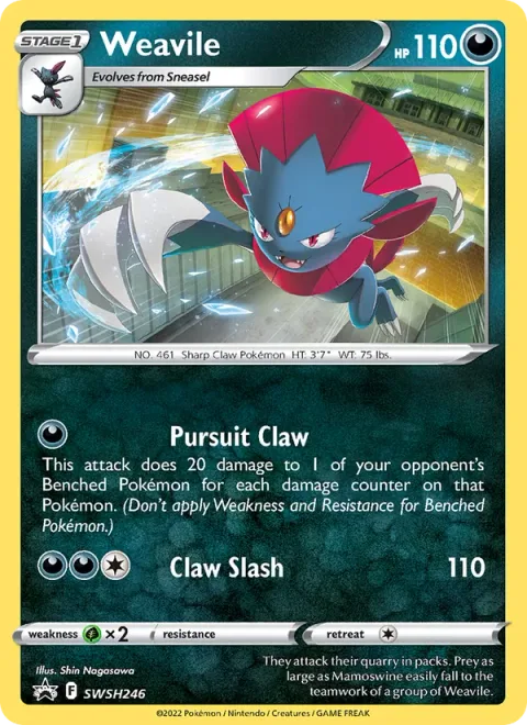 Weavile [Pursuit Claw | Claw Slash]