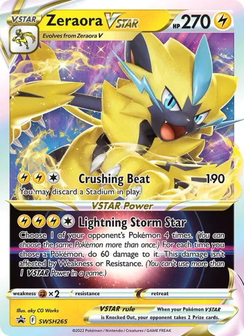 Zeraora VSTAR [Crushing Beat | Lightning Storm Star]