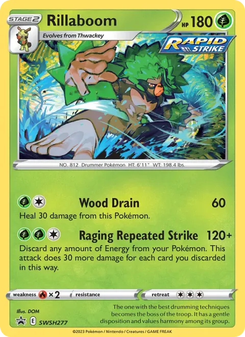 Rillaboom [Wood Drain | Raging Repeated Strike]