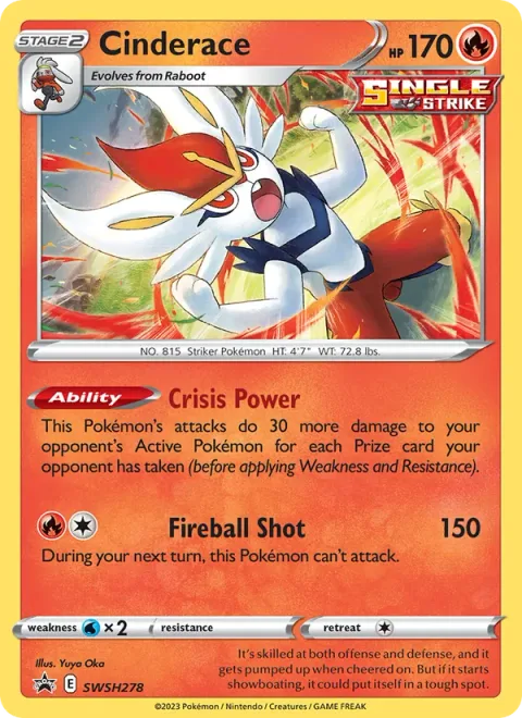 Cinderace [Crisis Power | Fireball Shot]