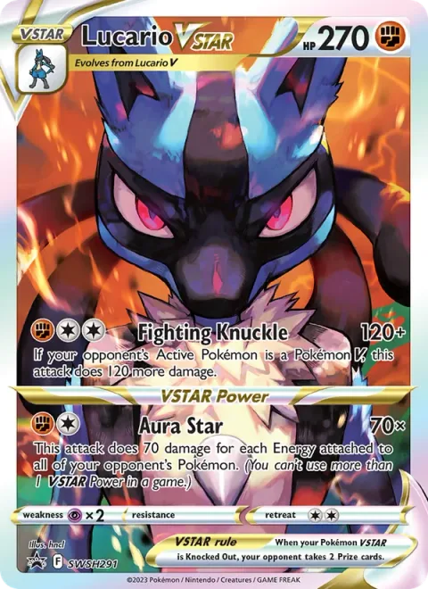 Lucario VSTAR [Fighting Knuckle | Aura Star]