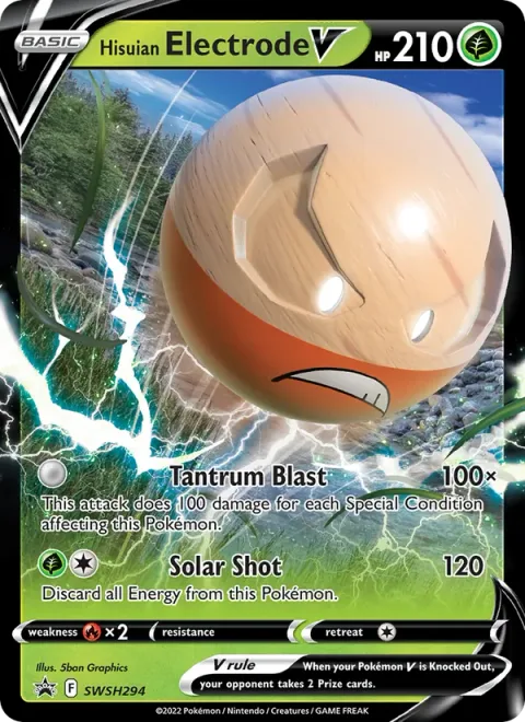 Hisuian Electrode V [Tantrum Blast | Solar Shot]