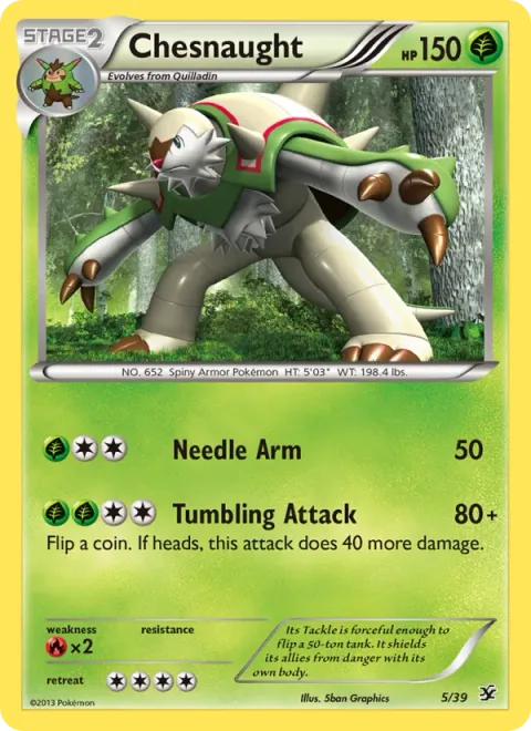 Chesnaught [Needle Arm | Tumbling Attack]