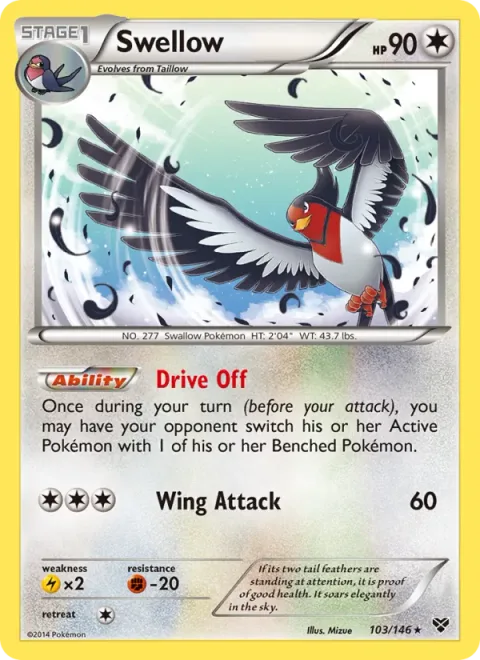 Swellow [Drive Off | Wing Attack]