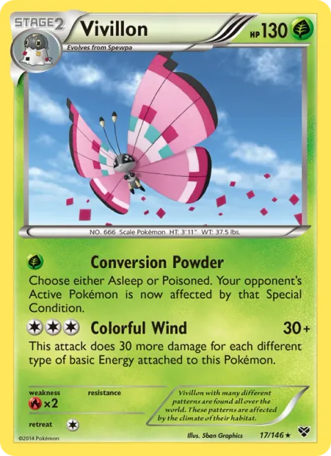 Vivillon [Conversion Powder | Colorful Wind]