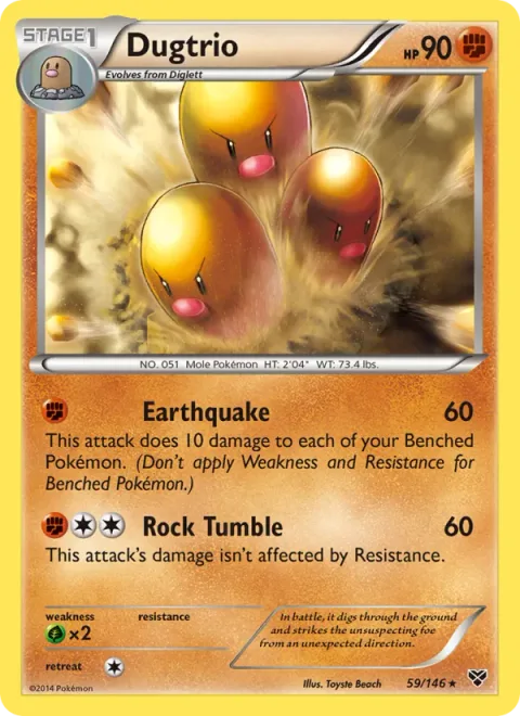 Dugtrio [Earthquake | Rock Tumble]