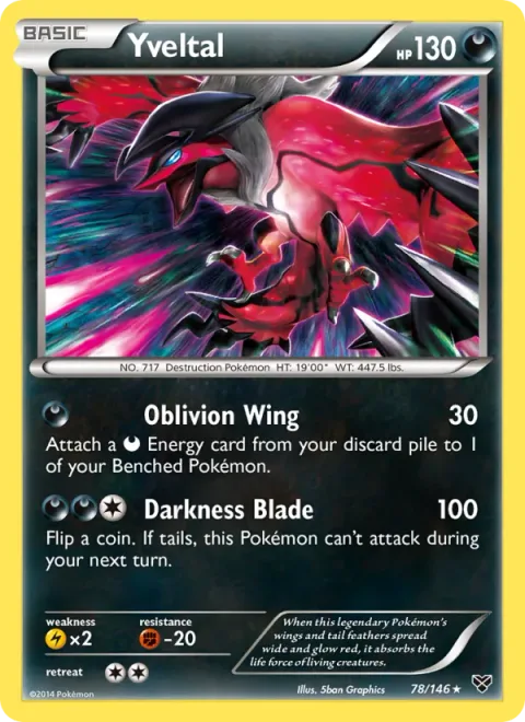 Yveltal [Oblivion Wing | Darkness Blade]