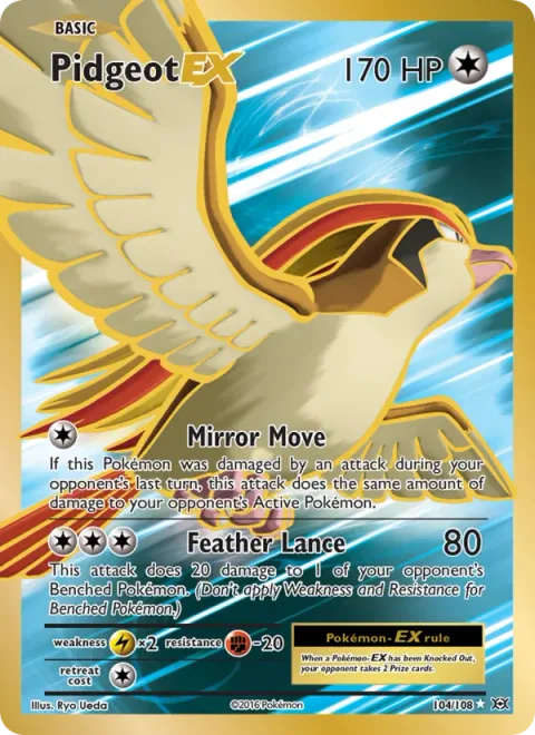Pidgeot EX [Mirror Move | Feather Lance]