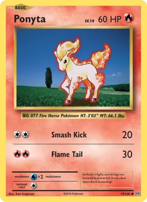 Ponyta [Smash Kick | Flame Tail]