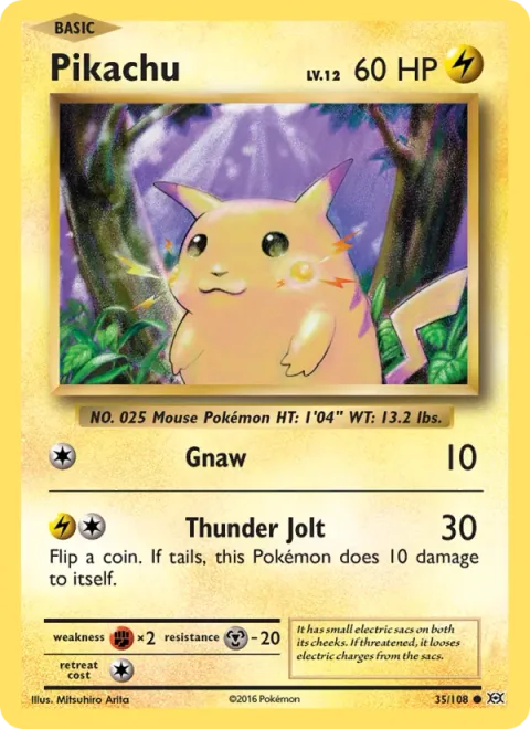 Pikachu [Gnaw | Thunder Jolt]