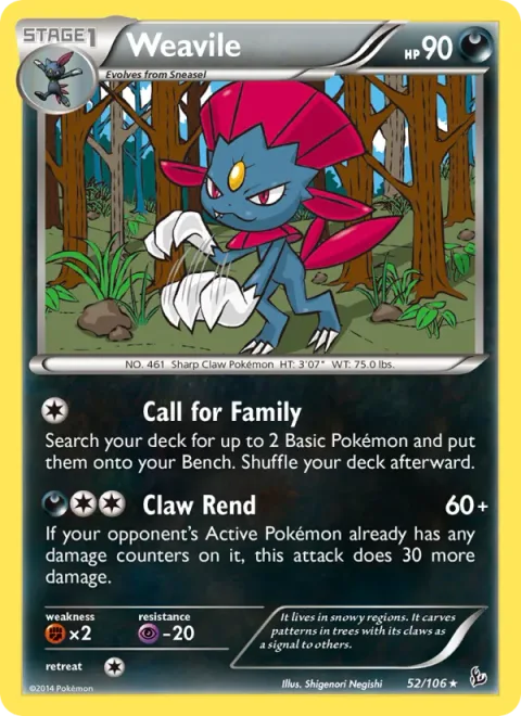 Weavile [Call for Family | Claw Rend]