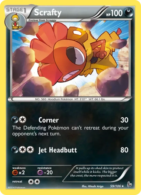 Scrafty [Corner | Jet Headbutt]