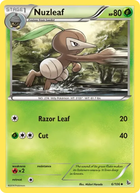 Nuzleaf [Razor Leaf | Cut]