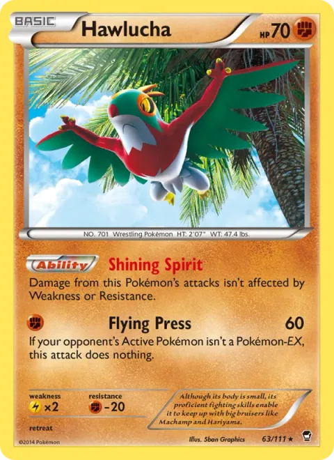 Hawlucha [Shining Spirit | Flying Press]