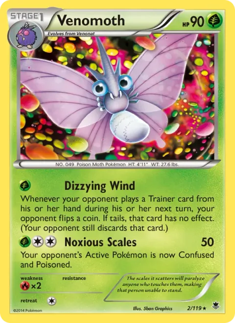 Venomoth [Dizzying Wind | Noxious Scales]