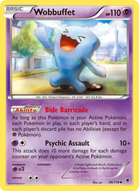 Wobbuffet [Bide Barricade | Psychic Assault]