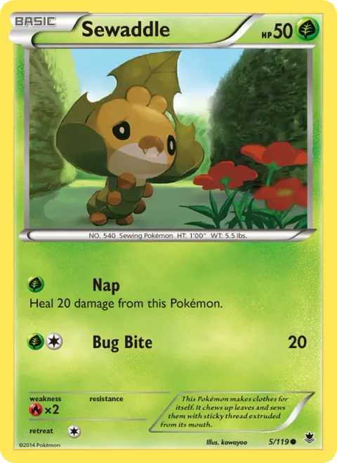 Sewaddle [Nap | Bug Bite]