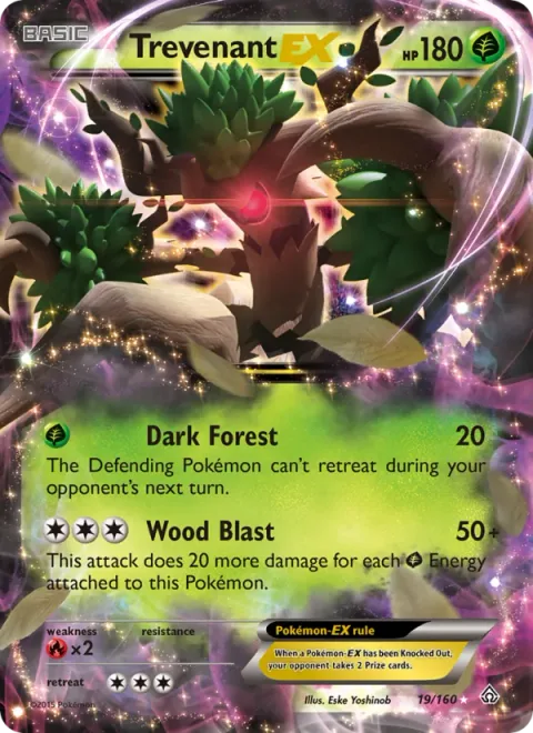 Trevenant EX [Dark Forest | Wood Blast]