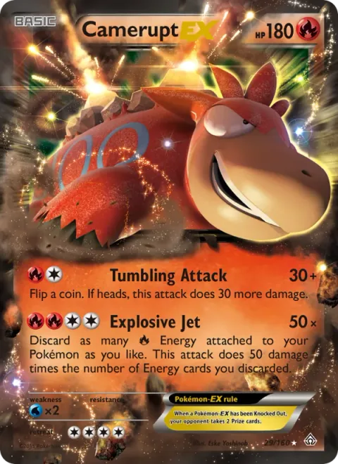 Camerupt EX [Tumbling Attack | Explosive Jet]