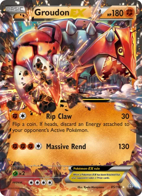 Groudon EX [Rip Claw | Massive Rend]