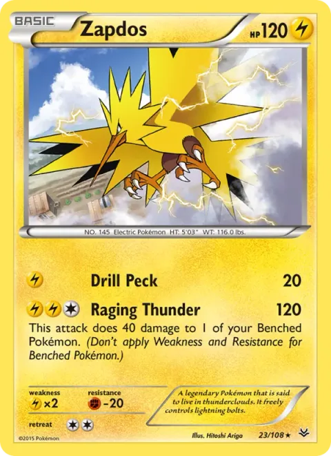 Zapdos [Drill Peck | Raging Thunder]