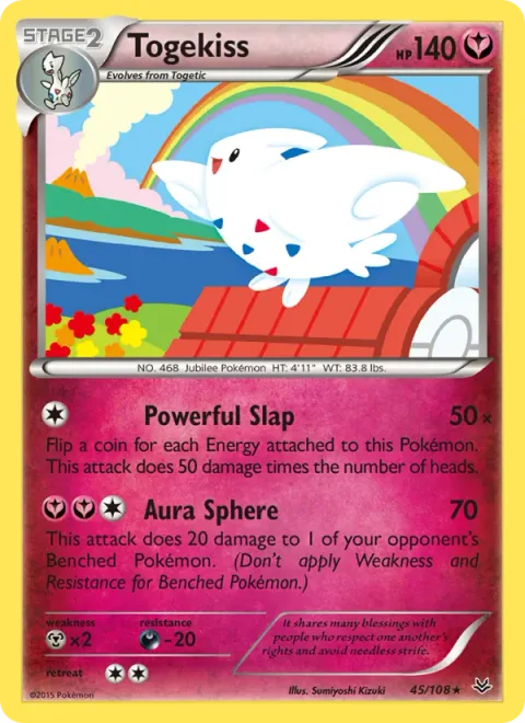 Togekiss [Powerful Slap | Aura Sphere]