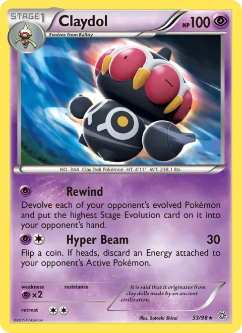 Claydol [Rewind | Hyper Beam]